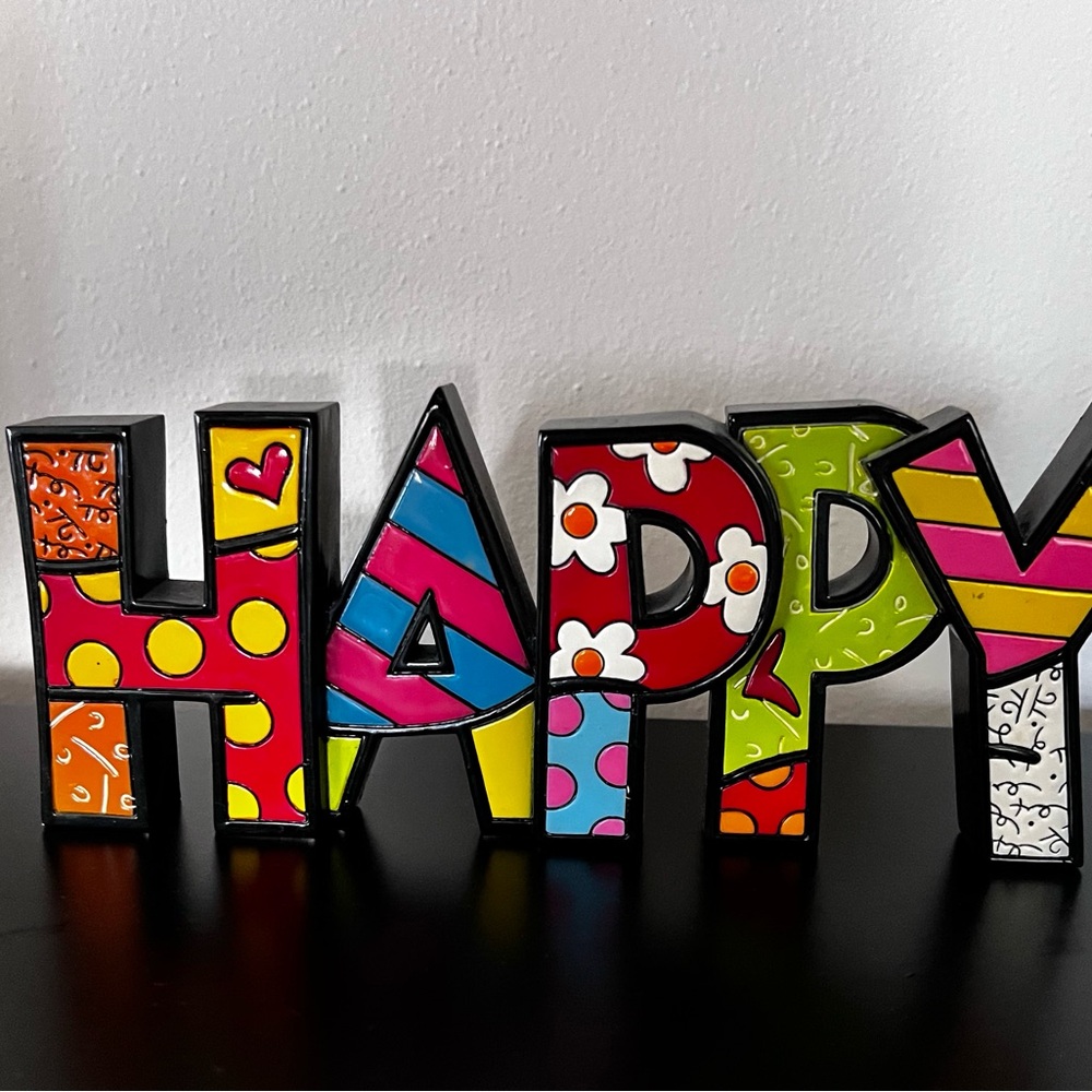 Colorful 'HAPPY' Decorative Sign